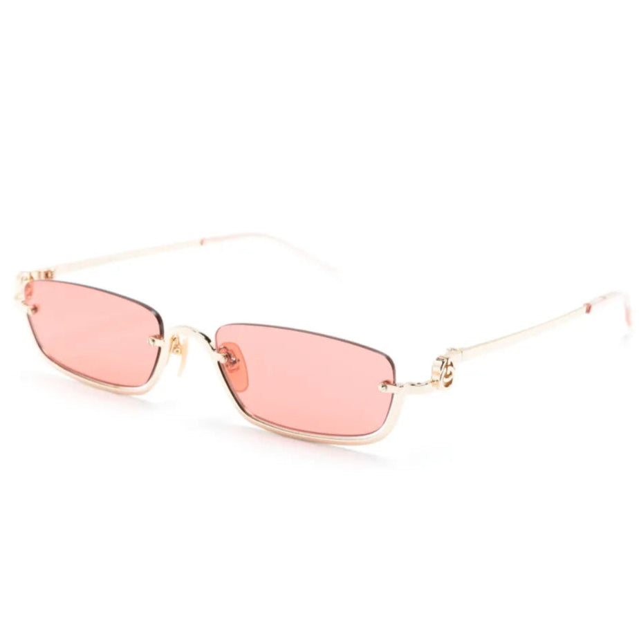 Óculos de sol Gucci Eyewear Retangular Metálico