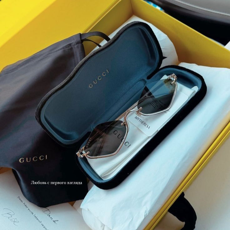 Óculos de sol Gucci Eyewear Geométrico Double G