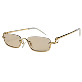 Óculos de sol Gucci Eyewear Retangular Metálico