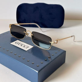Óculos de sol Gucci Eyewear Retangular Metálico