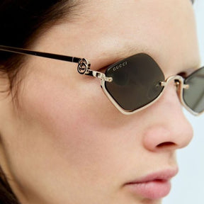 Óculos de sol Gucci Eyewear Geométrico Double G