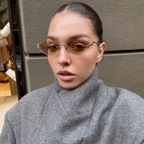 Óculos de sol Gucci Eyewear Geométrico Double G